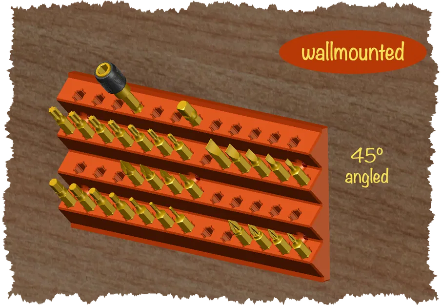 Giá treo tường giữ đầu HEX-bit (wall mounted) - Image 2