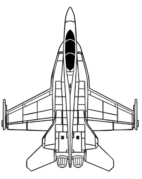 Tranh treo tường F-18 (F-18 Wall Art) - Image 1