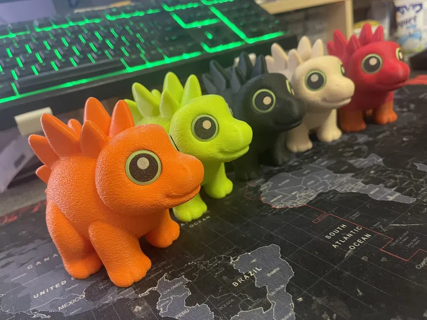 Stegosaurus Nhỏ Xinh – STEGGIE (cartoon, noAMS) - Image 1