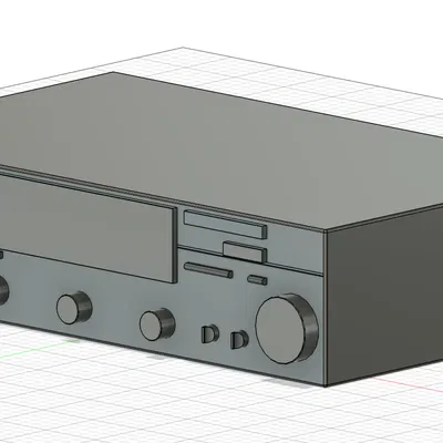 Yamaha Cnma DSP Dolby Sorround Pro Logic Reciever (mô hình 3D in được)