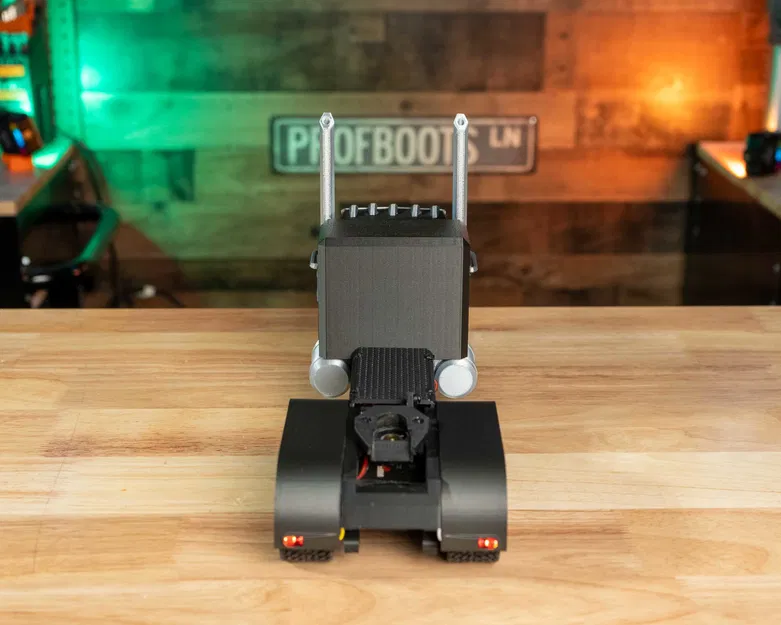 DIY RC SemiTruck – Mẫu Semitruck RC in 3D với móc trailer tự động - Image 5