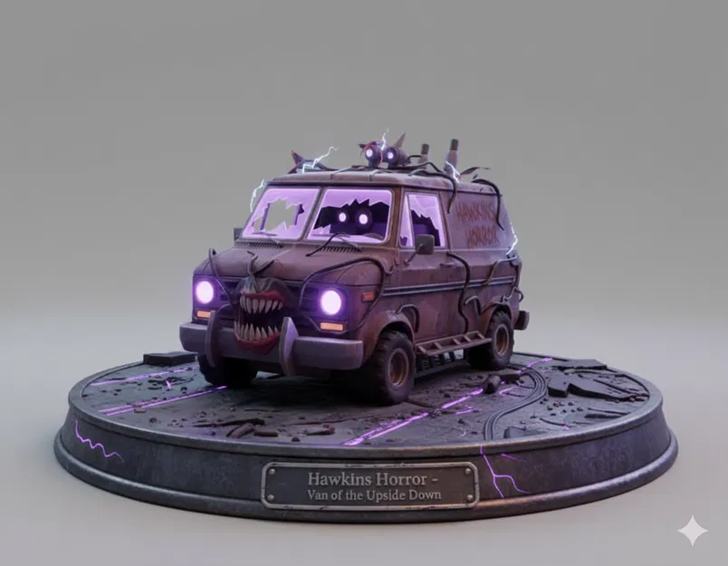 Hawkins horror pizza derby Van - Image 1