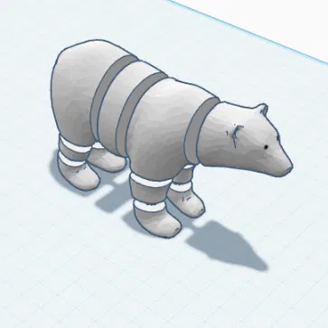 Gấu Bắc Cực Khớp Nối (Articulated Polar Bear)
