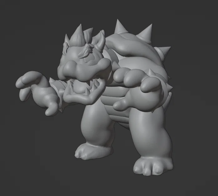 Bowser – Tượng điêu khắc 3D - Image 1
