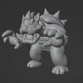 Bowser – Tượng điêu khắc 3D - Thumbnail 1