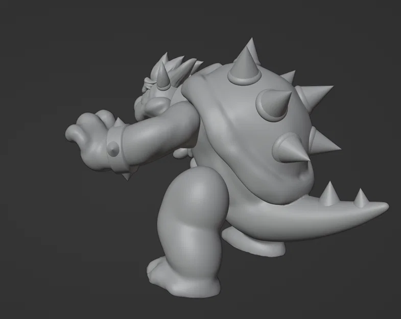 Bowser – Tượng điêu khắc 3D - Image 2