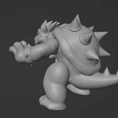 Bowser – Tượng điêu khắc 3D