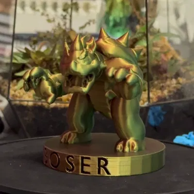 Bowser – Tượng điêu khắc 3D