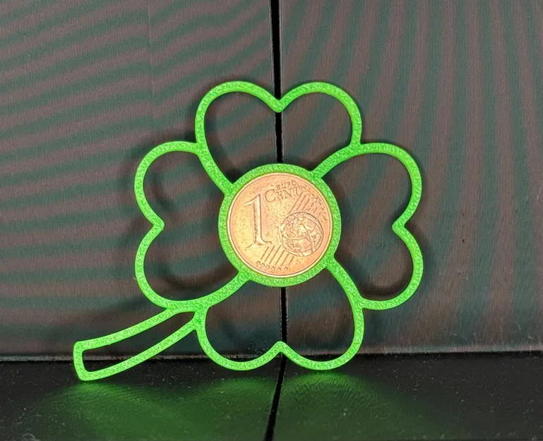 Cỏ bốn lá may mắn +1 đồng xu may mắn (Lucky clover +1 lucky cent) - Image 1