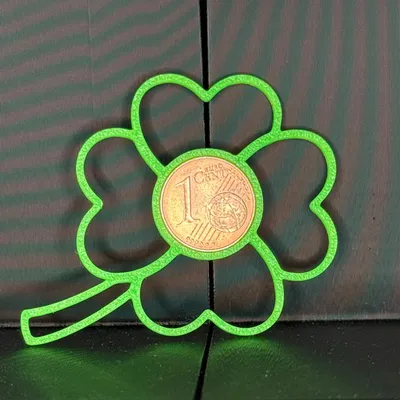 Cỏ bốn lá may mắn +1 đồng xu may mắn (Lucky clover +1 lucky cent)