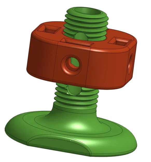 Hi-hat clutch (ngàm kẹp hi-hat) in 3D - Image 1