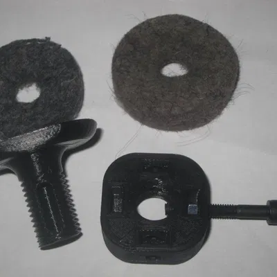 Hi-hat clutch (ngàm kẹp hi-hat) in 3D