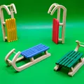 Đồ trang trí xe trượt tuyết (Snow sled ornament) - Thumbnail 1