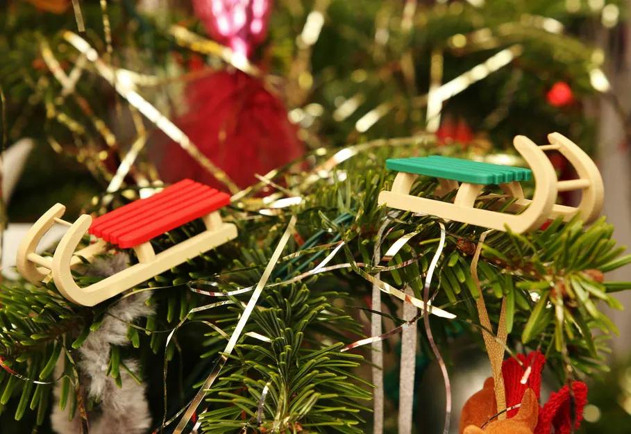 Đồ trang trí xe trượt tuyết (Snow sled ornament) - Image 5