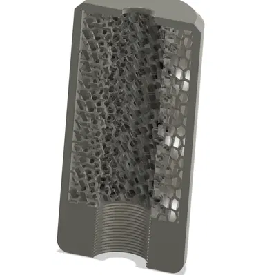 Suppressor airsoft với SILENCING MESH tích hợp (ren 14mm CCW)