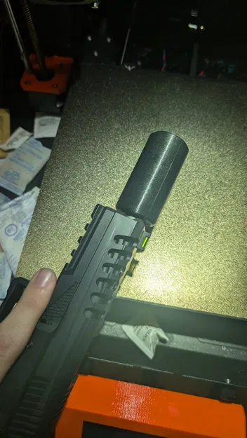 Suppressor airsoft với SILENCING MESH tích hợp (ren 14mm CCW) - Image 5