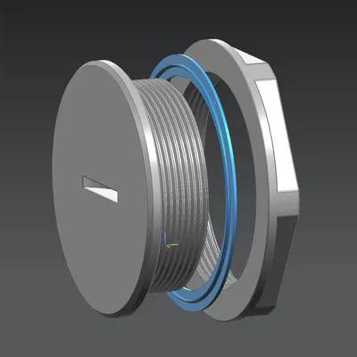 Bịt lỗ M50x1.5 (blind stuffing) + đai ốc & gioăng TPU