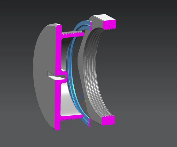 Bịt lỗ M50x1.5 (blind stuffing) + đai ốc & gioăng TPU - Image 4