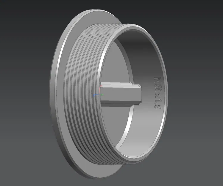 Bịt lỗ M50x1.5 (blind stuffing) + đai ốc & gioăng TPU - Image 6