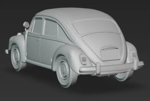VW VOLKSWAGEN BEETLE Classic – Mẫu 3D xe Beetle cổ điển - Image 3