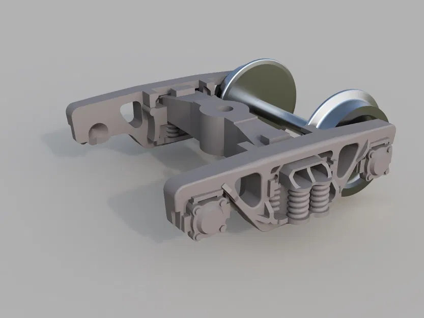 Mẫu bogie tàu hỏa 18-100 tỉ lệ H0 - Image 2