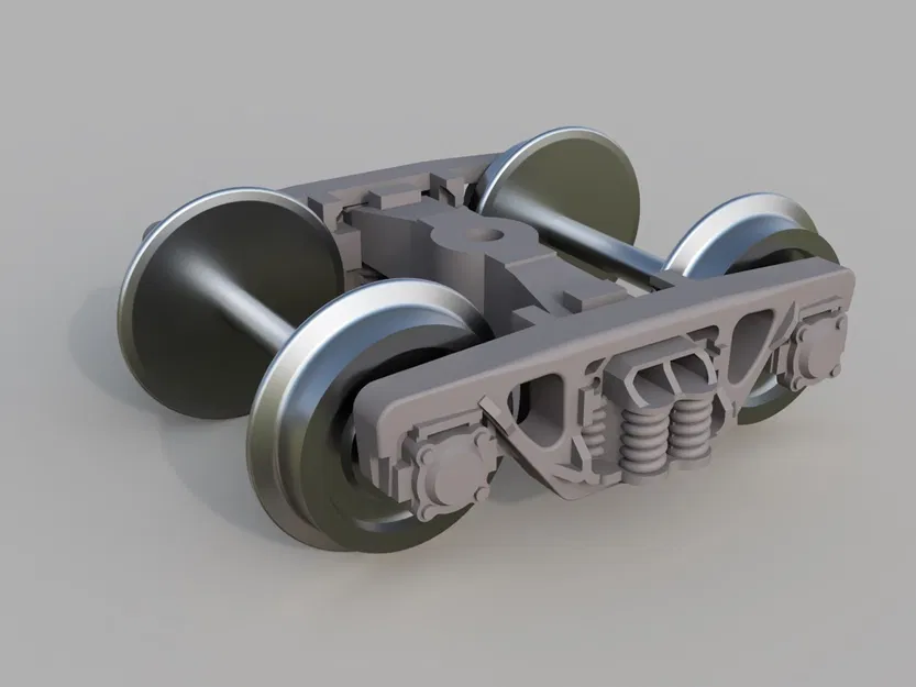 Mẫu bogie tàu hỏa 18-100 tỉ lệ H0 - Image 3