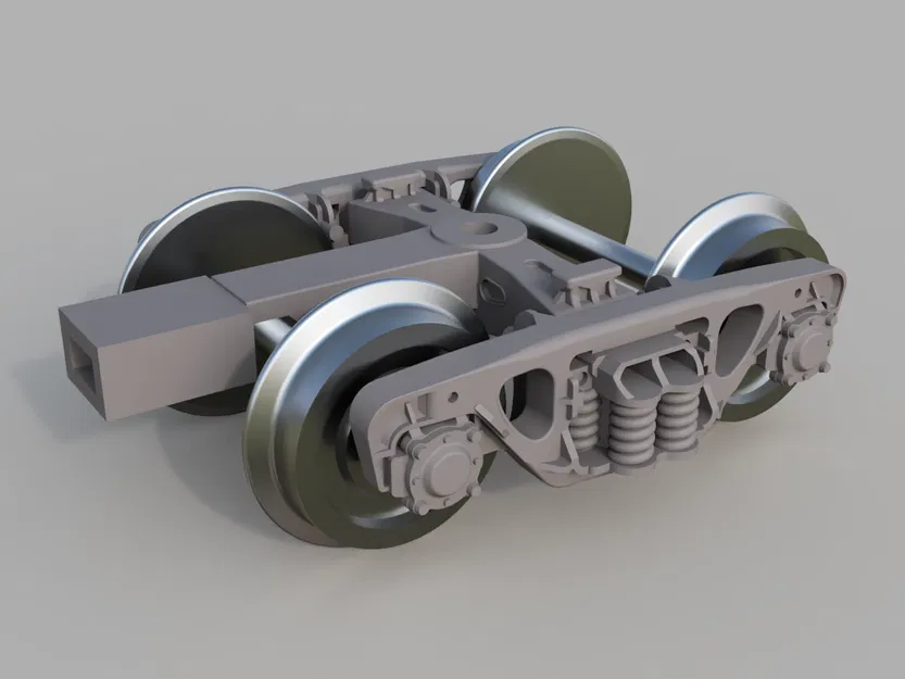 Bogie tàu 18-100 tỉ lệ H0 bản HD (cho resin) - Image 1