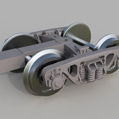 Bogie tàu 18-100 tỉ lệ H0 bản HD (cho resin)