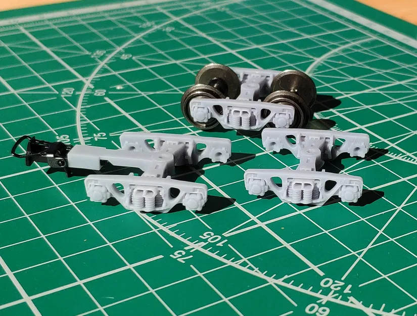 Bogie tàu 18-100 tỉ lệ H0 bản HD (cho resin) - Image 5