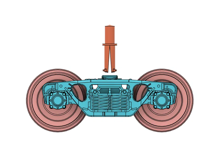 Mẫu bogie tàu 18-100 tỉ lệ H0, Mk3 - Image 5