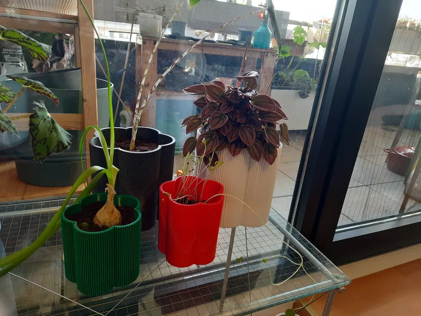 "Florio" - Chậu cây tự tưới, có thoát nước, không supports, parametric, nhiều size - Image 3