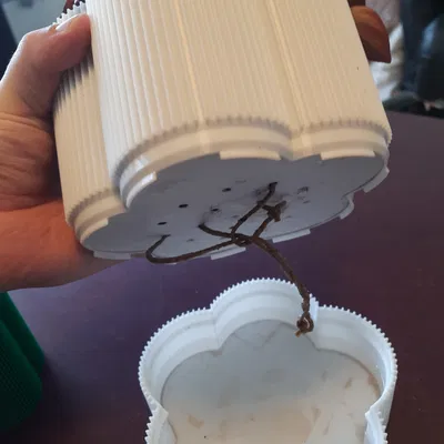 "Florio" - Chậu cây tự tưới, có thoát nước, không supports, parametric, nhiều size