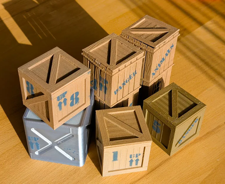 Bộ thùng vận chuyển & thùng hàng (Gỗ và Thiếc) - Image 2