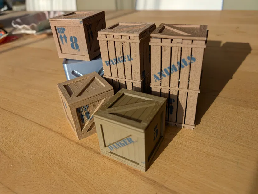 Bộ thùng vận chuyển & thùng hàng (Gỗ và Thiếc) - Image 3