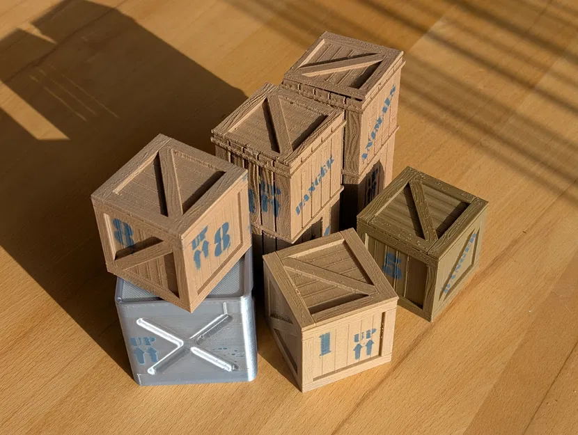 Bộ thùng vận chuyển & thùng hàng (Gỗ và Thiếc) - Image 4