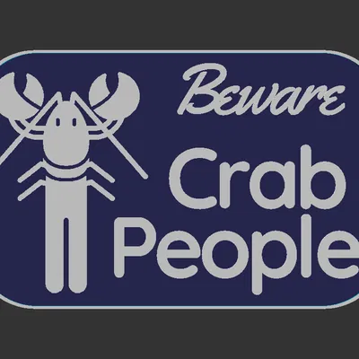 Bảng hiệu Crab People