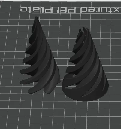 Spiral Fidget Cone – Nón Fidget Xoắn Ốc 3D Print - Image 1