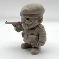 Luger Garden Gnome – Tượng gnome cầm Luger trang trí sân vườn - Thumbnail 3