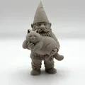Gnome với Mèo Ú Na (Gnome with Chonky Cat) - Thumbnail 2