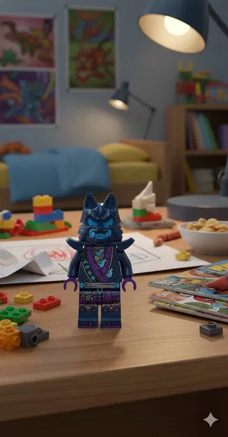 Figur Ninjago Lobo Azul (minifigure LEGO Ninjago) - Image 2