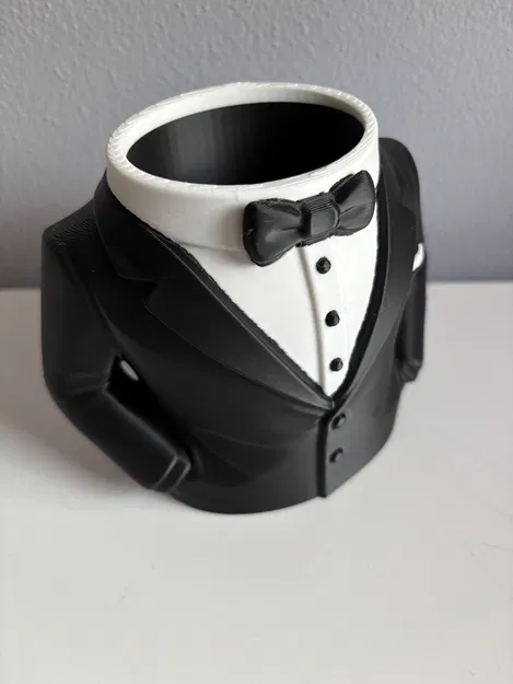 Ống Cắm Bút Tuxedo Thanh Lịch – Desk Organizer – In Multicolor Dễ - Image 4