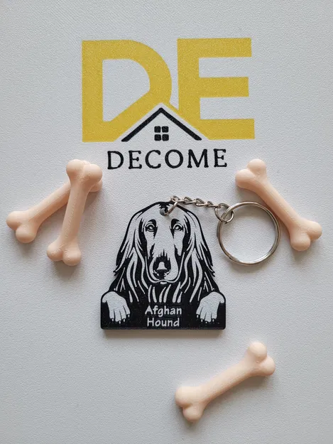 Móc khóa Afghan Hound - Image 1