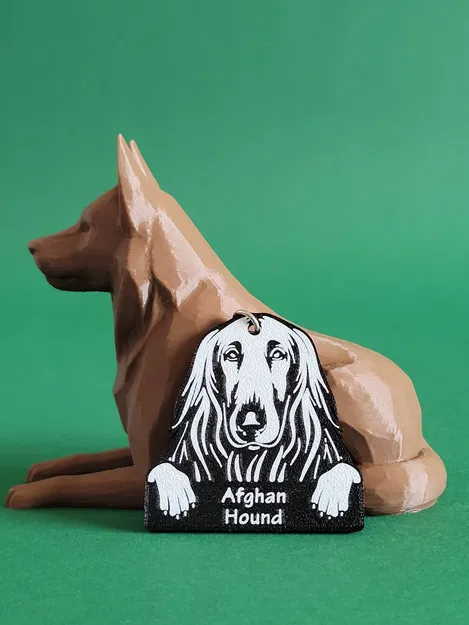 Móc khóa Afghan Hound - Image 2