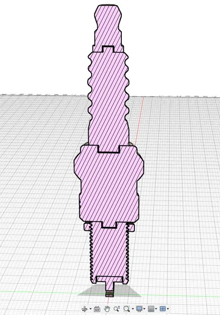 Bugi (spark plug / bougie) LMAR8A-9 kích thước thật - Image 4