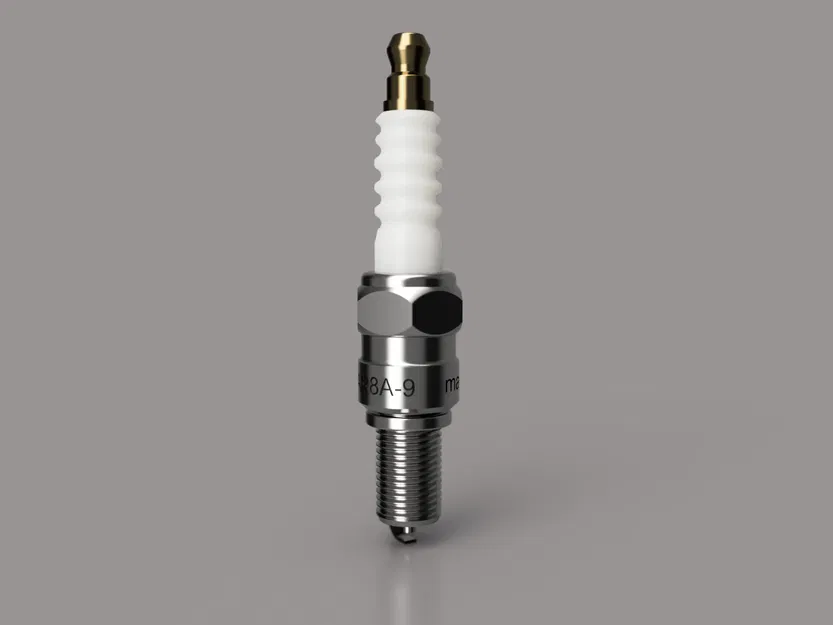 Bugi (spark plug / bougie) LMAR8A-9 kích thước thật - Image 5