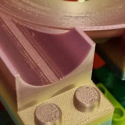 cone_mid_flat_inlet - Bản remix phễu bi Duplo/Hubelino tương thích (gắn studs)