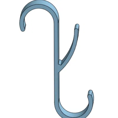 Hanging double hook v3 – Móc treo đôi kẹp radiator