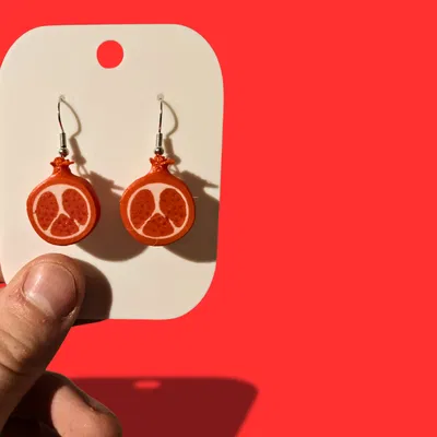 Bông tai trái lựu (Pomgranate Earing) in 3D – bản mini