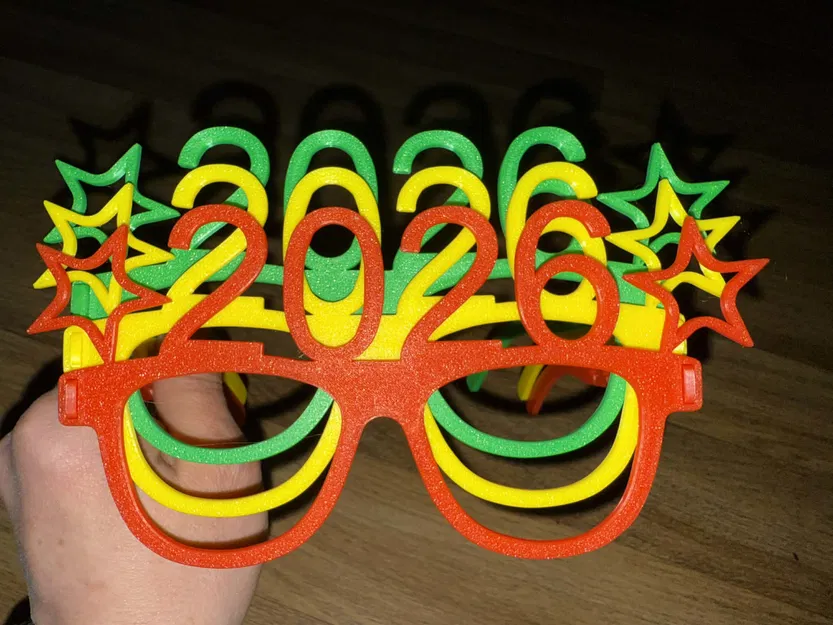 Kính Happy New Year 2026 (3D Print) - Image 2