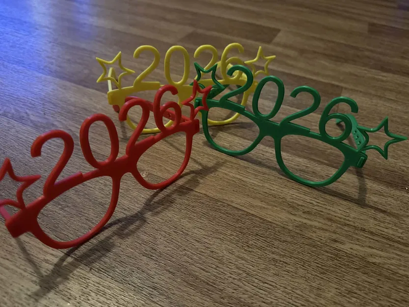 Kính Happy New Year 2026 (3D Print) - Image 5